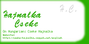 hajnalka cseke business card